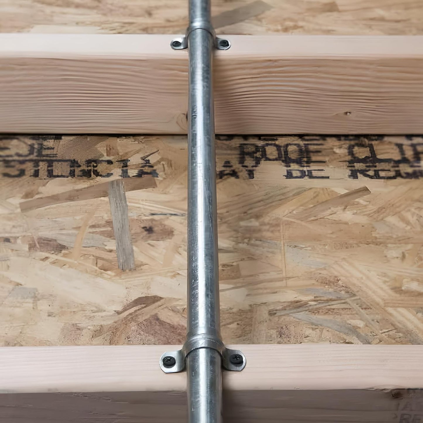 Select 25 Pack Lighting 2 Hole 2 Inch Rigid Pipe Straps for EMT, Heavy-Duty Zinc-Plated Steel Clips with Reinforced Rib, Conduit Strap for Pipes, Cables, and Tubes, Snap-On Installation