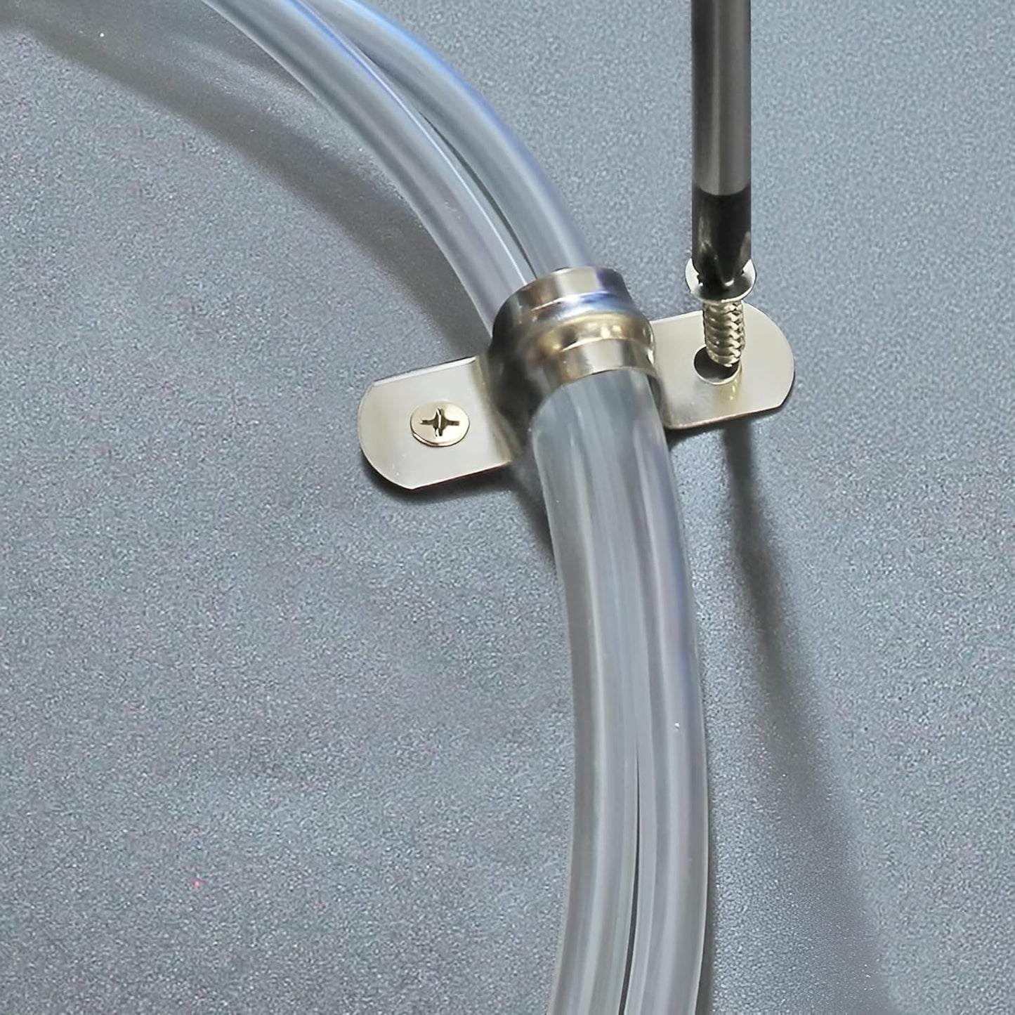 Select 25 Pack Lighting 2 Hole 2 Inch Rigid Pipe Straps for EMT, Heavy-Duty Zinc-Plated Steel Clips with Reinforced Rib, Conduit Strap for Pipes, Cables, and Tubes, Snap-On Installation