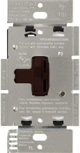 Lutron Ariadni 3-Way Preset Dimmer with Locator Light, 1000W, 120V, Brown, AY-103PNL-BR