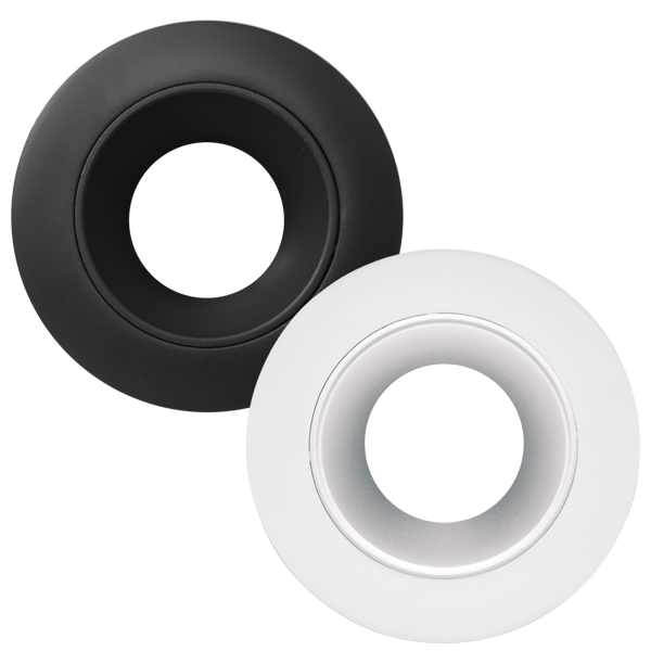 Elco Lighting 2 In. Round Flexa Interchangeable Reflector Trim, Black, RM2B