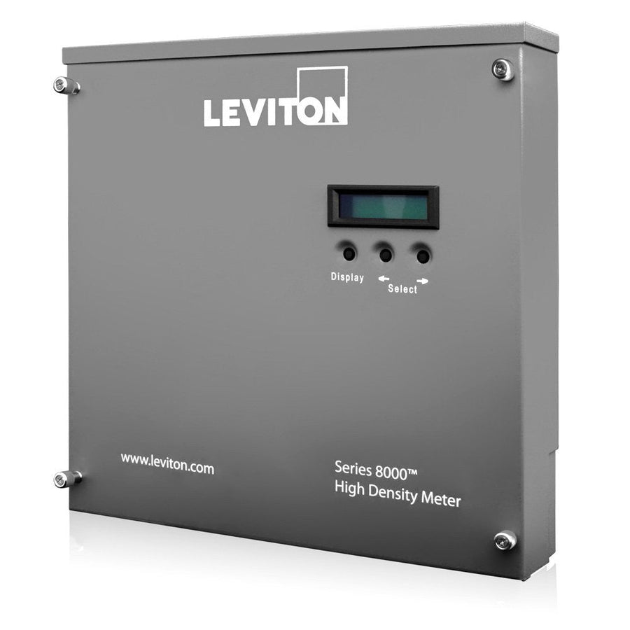 Leviton VerifEye Series 8000 Commercial & Industrial Multiple Point High Density Smart Meter, Phase Config 8x3 with Termination Enclosure, S8UTS-83