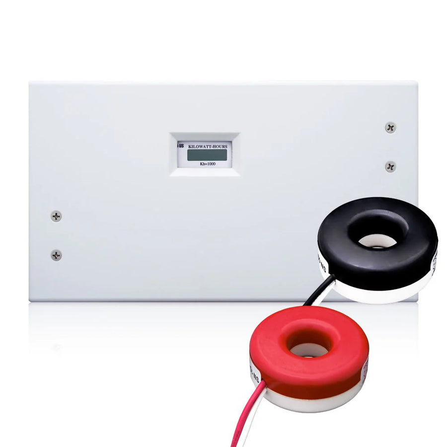 Leviton 100-Amp Mini Meter Kit wsith 2 Solid Core Current Transformers, Indoor Enclosure, MK240-1SW