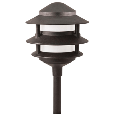 ABBA Lighting CDPA52 Integrated Aluminum Path Light, 3W, 3000K, 160 lm, IP65, Black/Brown, CDPA52