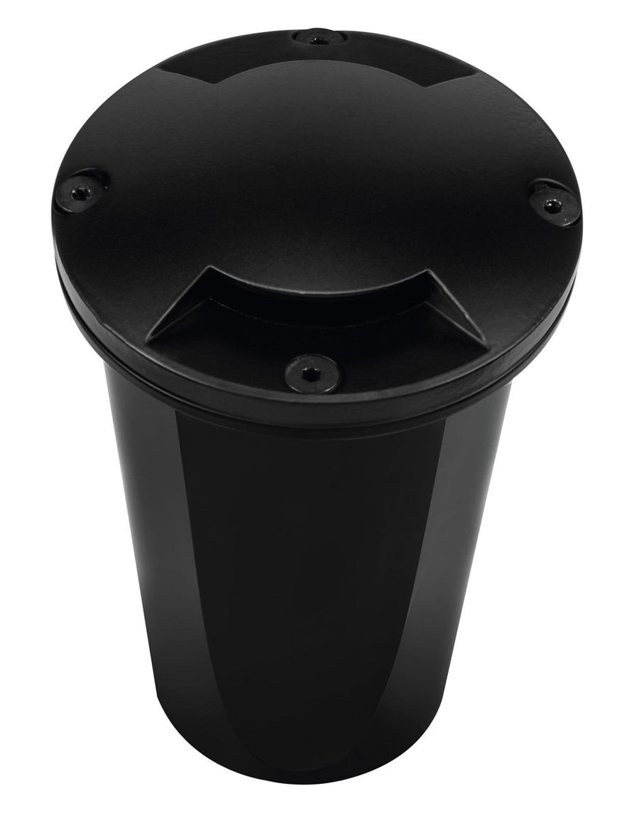 Corona Lighting CL-205B In-Ground Well Light, 12V MR-16, Dual 90° Output, Black Brass, CL-205B-BK