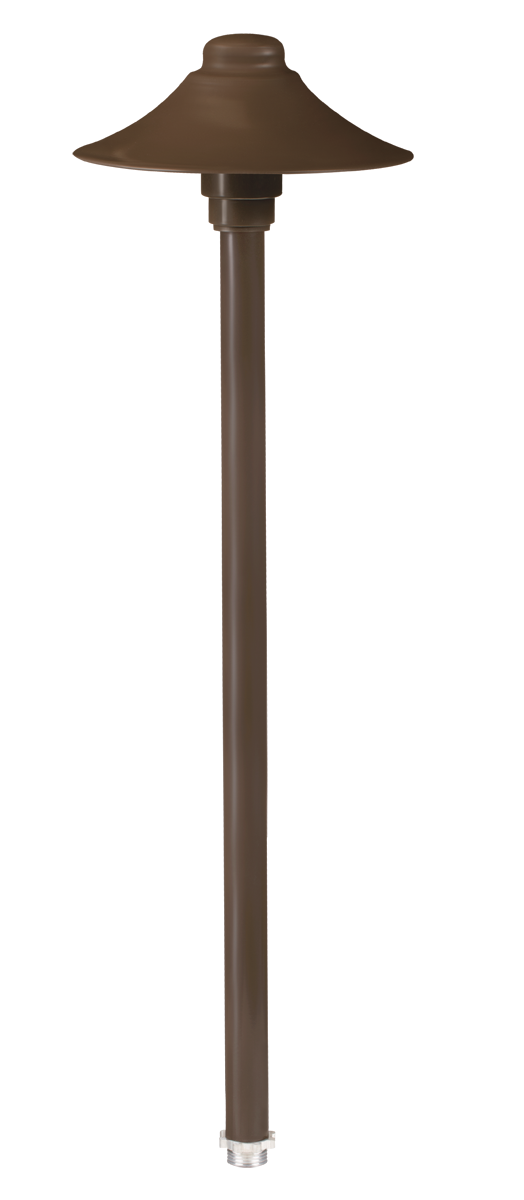 Corona Lighting CL-639 Area Light, 12V LED, 12 In. Stem, Bronze, CL-639-BZ-12