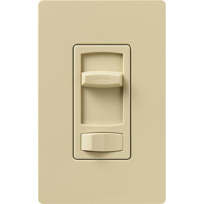 Lutron Skylark Contour Dimmer Switch, 1000W Incandescent/Halogen or 600VA MLV, Single Pole/3-Way, 120V, CT-103P-IV, Ivory