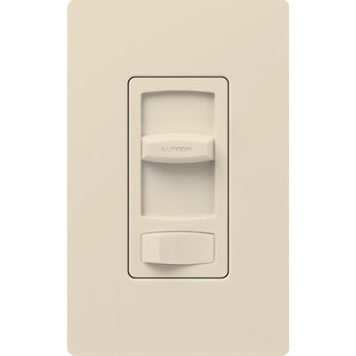 Lutron Skylark Contour Dimmer Switch for Electronic Low-Voltage, 300W ELV, Single Pole/3-Way, CTELV-303P-LA, Light Almond