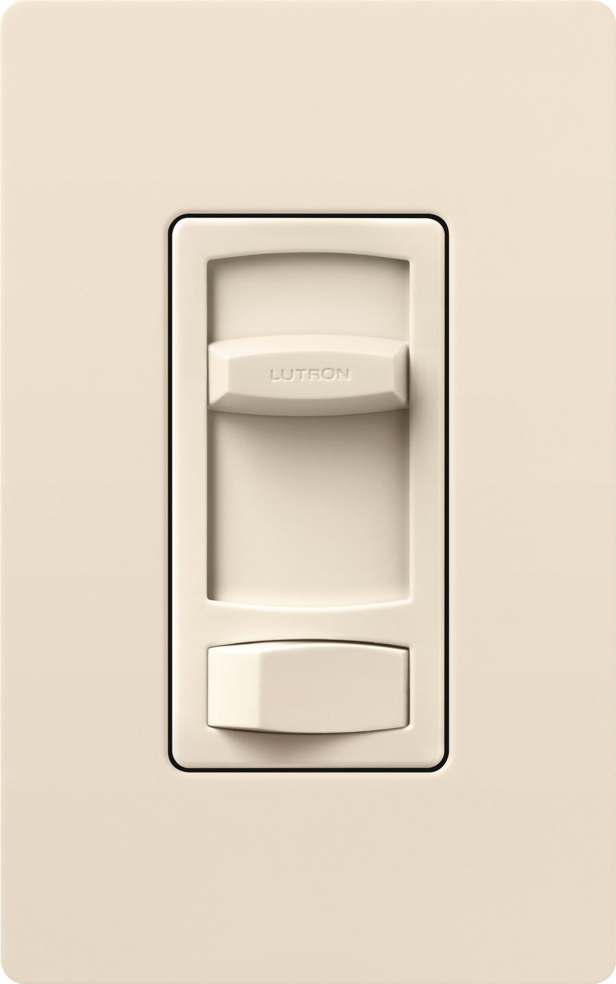 Lutron Skylark Contour Quiet 3-Speed Fan Control, No Neutral Required, 1.5A 3-Speed Ceiling Fan, 120V, Single Pole/3-Way, CTFSQ-F-LA, Light Almond