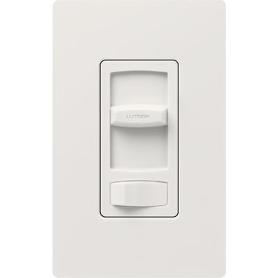 Lutron Skylark Contour Reverse-Phase Dimmer Switch, 250W LED or 500W ELV, Single Pole/3-Way, 120V, CTRP-253P-WH, White