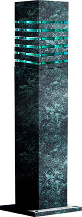 Dabmar Steel Bollard Squared 120V-277V G24 LED 20W 50K, D170-L20-50K-VG, Verde Green