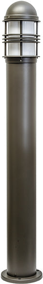 Dabmar Cast Alum Bollard Open Cage 120V E26 No Lamp , D3200-BZ, Bronze