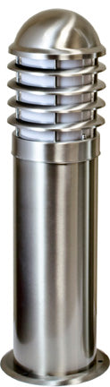 Dabmar Stainless 316 Mini Bollard Caged 120V E26 No Lamp , D790-SS316, Stainless Steel 316
