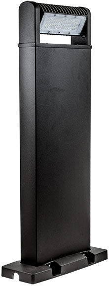 Dabmar Cast Alum Bollard Tilting 120V-277V LB 60W 40K, D820-LB60-40K-B, Black