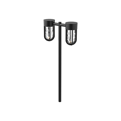 Kuzco Lighting Davy 23-in 2-Head LED Landscape Path Light, 18W, 12V, 3000K, Black, EG17622-BK