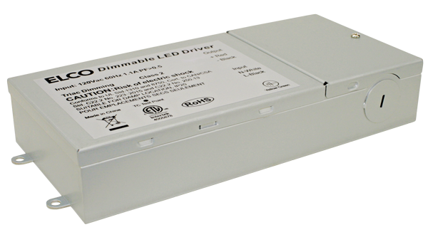 Elco Lighting Electronic Dimmable LED Driver Large, 24W, 24V, DRVE24V24DW