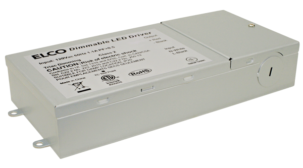 Elco Lighting Electronic Dimmable LED Driver, 96W, 24V DC, Triac, DRVE24V96DW