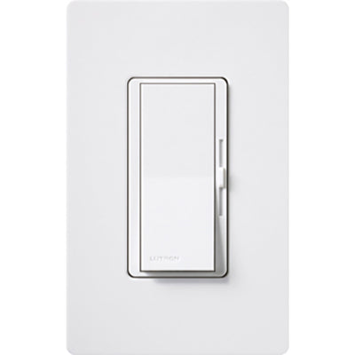 Lutron Diva Fluorescent/LED Dimmer, 3-Way, 277V, 6A, White, DVF-103P-277-WH
