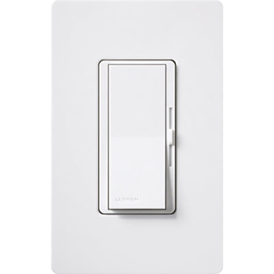 Lutron Diva Fluorescent/LED Dimmer, 8A, 120V, 3-Way, White, DVF-103P-WH