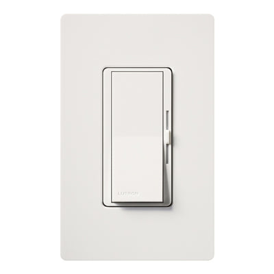 Lutron Diva Dimmer, 600VA, Magnetic Low-Voltage, 3-Way, White, Clamshell, DVLV-603PH-WH