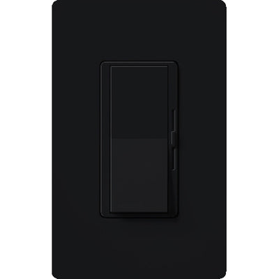 Lutron Diva Reverse-Phase (ELV) Dimmer Switch, 250W LED or 500W ELV, Single Pole/3-Way, Neutral Required, 120V, DVRP-253P-BL, Black
