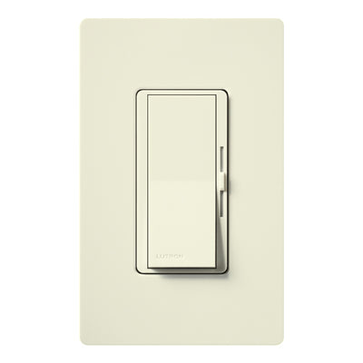 Lutron Diva Dimmer, 1000W, Single-Pole, Incandescent/Halogen, Biscuit, DVSC-10P-BI