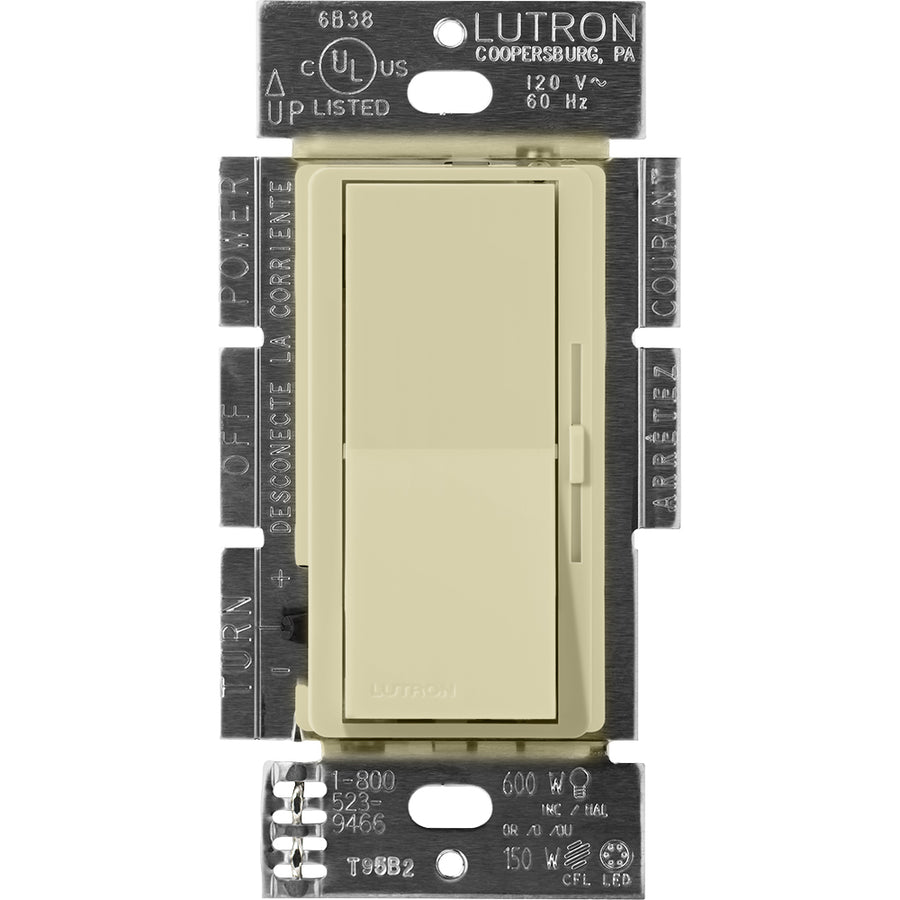 Lutron Diva Dimmer, 8A, 120V, 3-Way, Fluorescent/LED, Sage, DVSCF-103P-SA