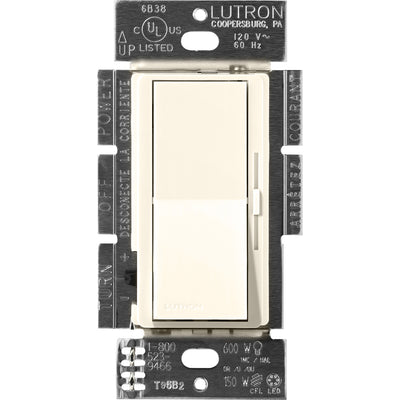 Lutron Diva Dimmer, 600VA, Magnetic Low-Voltage, 3-Way, Biscuit, DVSCLV-603P-BI