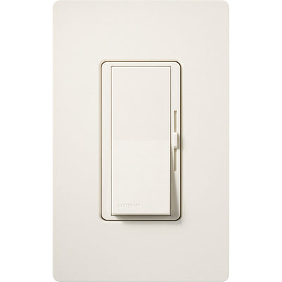 Lutron Diva 0-10V Dimmer Switch, 8A, 50mA Sink, Single-Pole/3-Way, No Neutral Required, 120V, DVSCSTV-BI, Biscuit