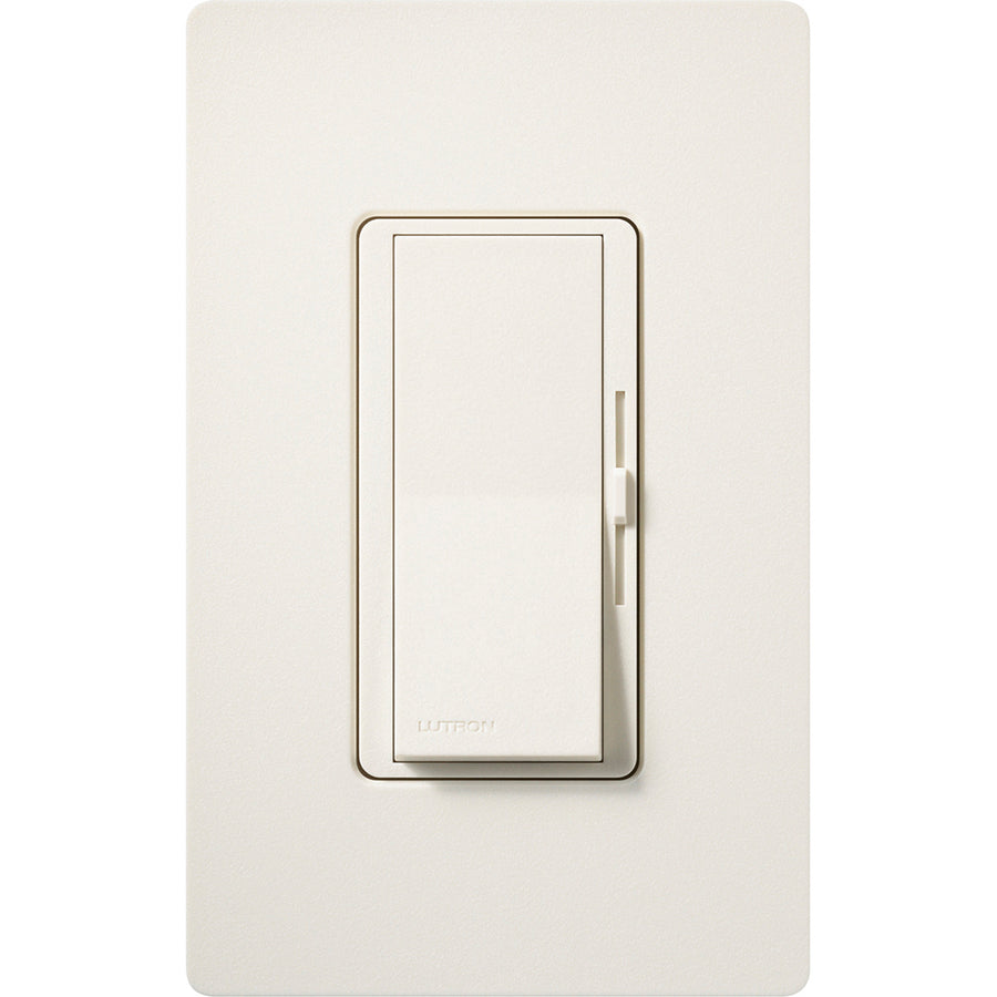 Lutron Diva 0-10V Dimmer Switch, 8A, 50mA Sink, Single-Pole/3-Way, No Neutral Required, 120V, DVSCSTV-BI, Biscuit