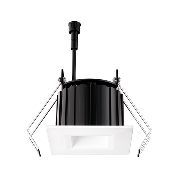 Elco Lighting Oak 1" Square Recessed Architectural Downlight, 8W, CCT Selectable, CRI93+, 6" × 8" Frame, E1LDWN1