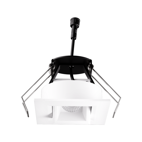 Elco Lighting Oak Architectural 1" Square Adjustable, 8W, 2700K, CRI93+, 38° Beam, Black, E1AK22F27B