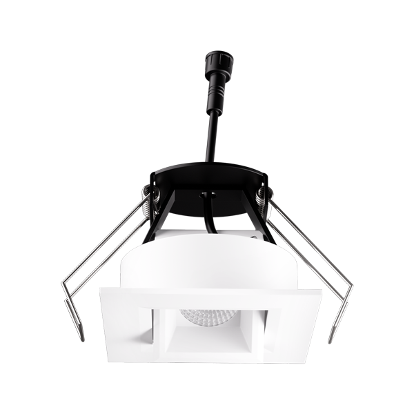 Elco Lighting Oak Architectural 1" Square Adjustable, 8W, 3000K, CRI93+, 38° Beam, Black, E1AK22F30B