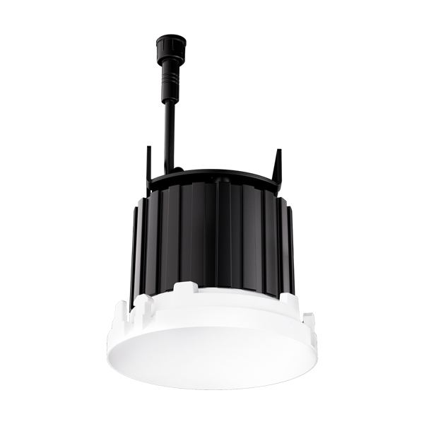 Elco Lighting 1" Round Architectural Oak Trimless Downlight, Wet Location, IC Airtight, EMN1RD29TLW