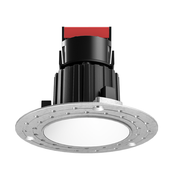 Elco Lighting E1L61 1" Trimless Round Recessed Downlight, 6.1W, 3500K, CRI93, 12V AC, Dimmable, Black, E1L61F35BB