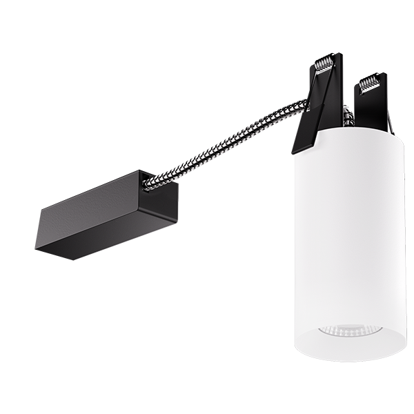 Elco Lighting Koto Sylo Direct Mount, 5W, Sunset Dimming, CRI95, Triac/ELV, 2" Diameter, All White, E25DW-09SD