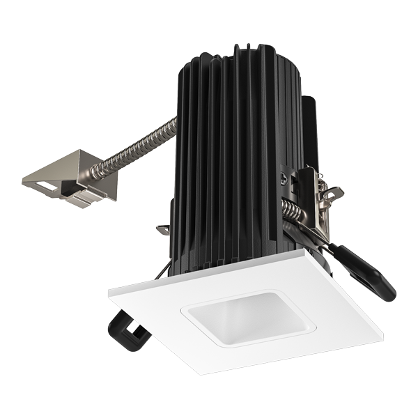 Elco Lighting Teak 2" Square Reflector LED Light Engine, 3000K, CRI93+, 38° Beam, White, E2L13F30W