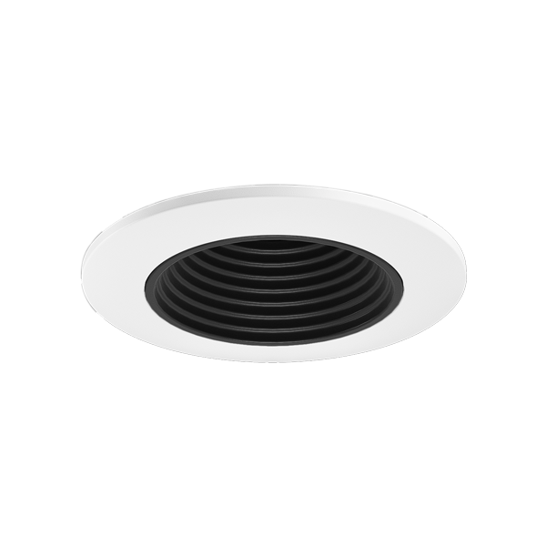 Elco Lighting Teak 2" Round Baffle LED Light Engine, 3000K, CRI93+, Black, E2L14F30B