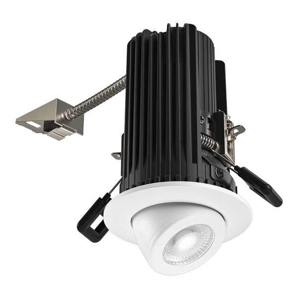 Elco Lighting Teak 2" Round Pull-Down LED Light Engine, 10.5-12W, 2700K, CRI93+, Bronze, E2L97F27BZ