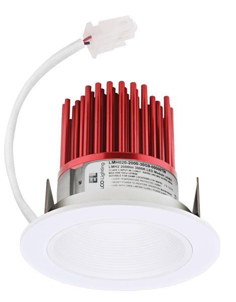 Elco Lighting Cedar 3" LED Light Engine, Baffle Trim, 10W, 4000K, CRI93, Triac/0-10V, White, E314C0840W2