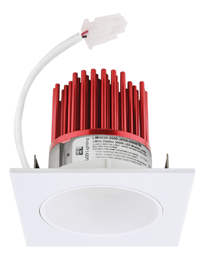 Elco Lighting Cedar 3" Square Reflector Light Engine, 9.6W, 2700K, CRI93, Triac/0-10V Dimming, E320C0827BZ2