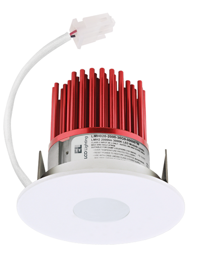Elco Lighting Cedar 3" LED Pinhole Light Engine, 8.76–11W, 3000K, CRI93, 15° Beam, Triac/0-10V Dimming, All Black, E329C0830BB2-S