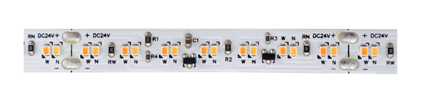 Elco Lighting Ambio E36 Sunset Dimming Tape Light, 3.5W, CCT Selectable, CRI93, 24V, Sunset, 38°, E36AB08C5