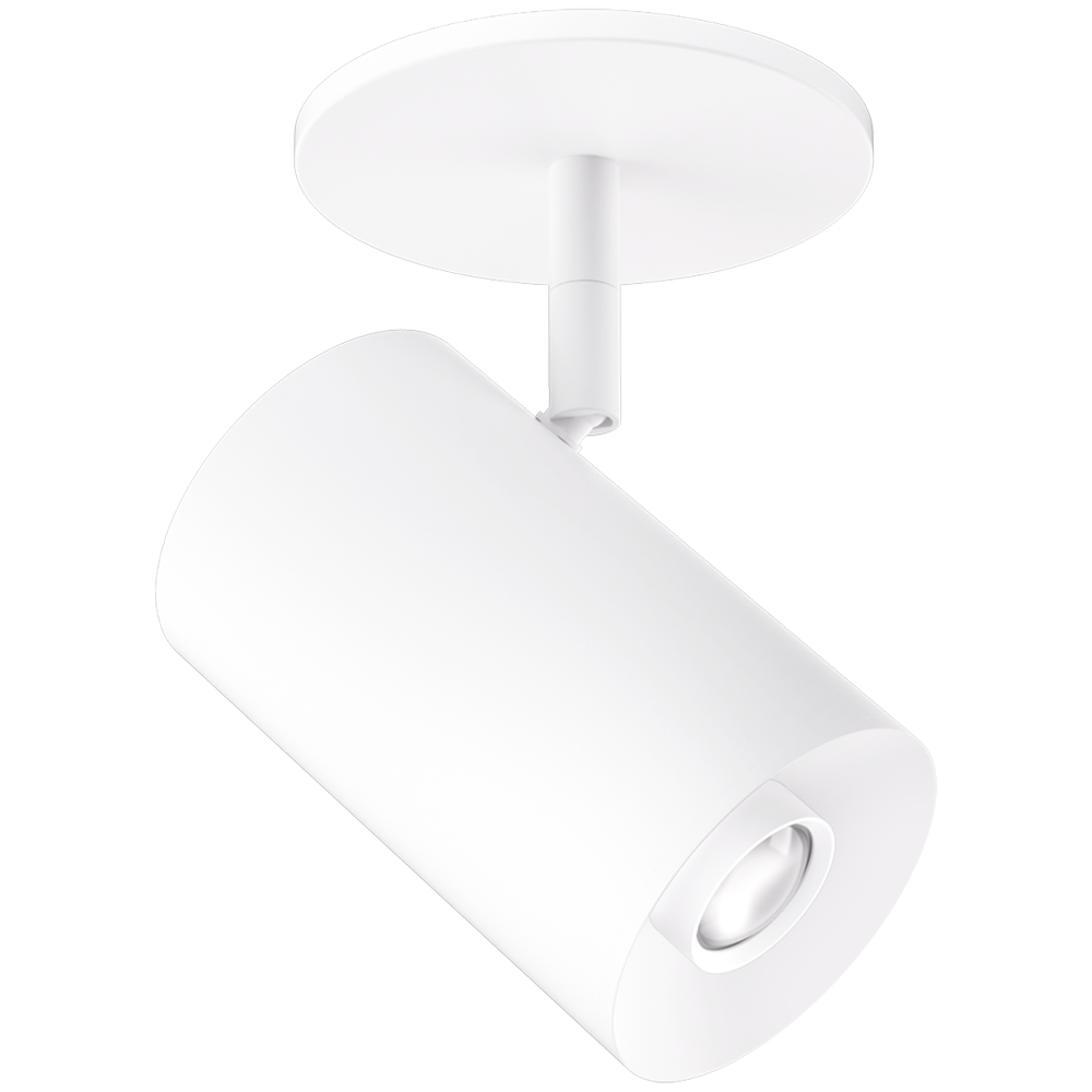Elco Lighting Sylo 3" Monopoint Koto Focus, 10.5W, 2700K, CRI95+, Triac/ELV, Adjustable Beam, White, E36MW-0727-FC