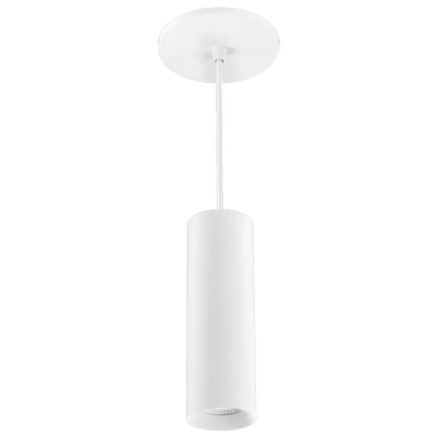 Elco Lighting Koto Sylo 3" Pendant, 5W, 3000K, CRI95+, Triac/ELV, 60° Beam, White, E36PW-1530-W