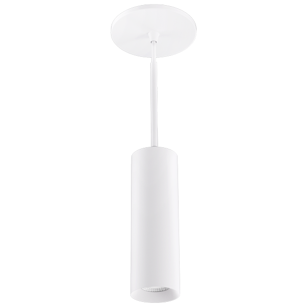 Elco Lighting Koto Sylo 3" Low Voltage Pendant, 10W, 3000K, CRI90, 24V DC, White, E36PW-0824D30