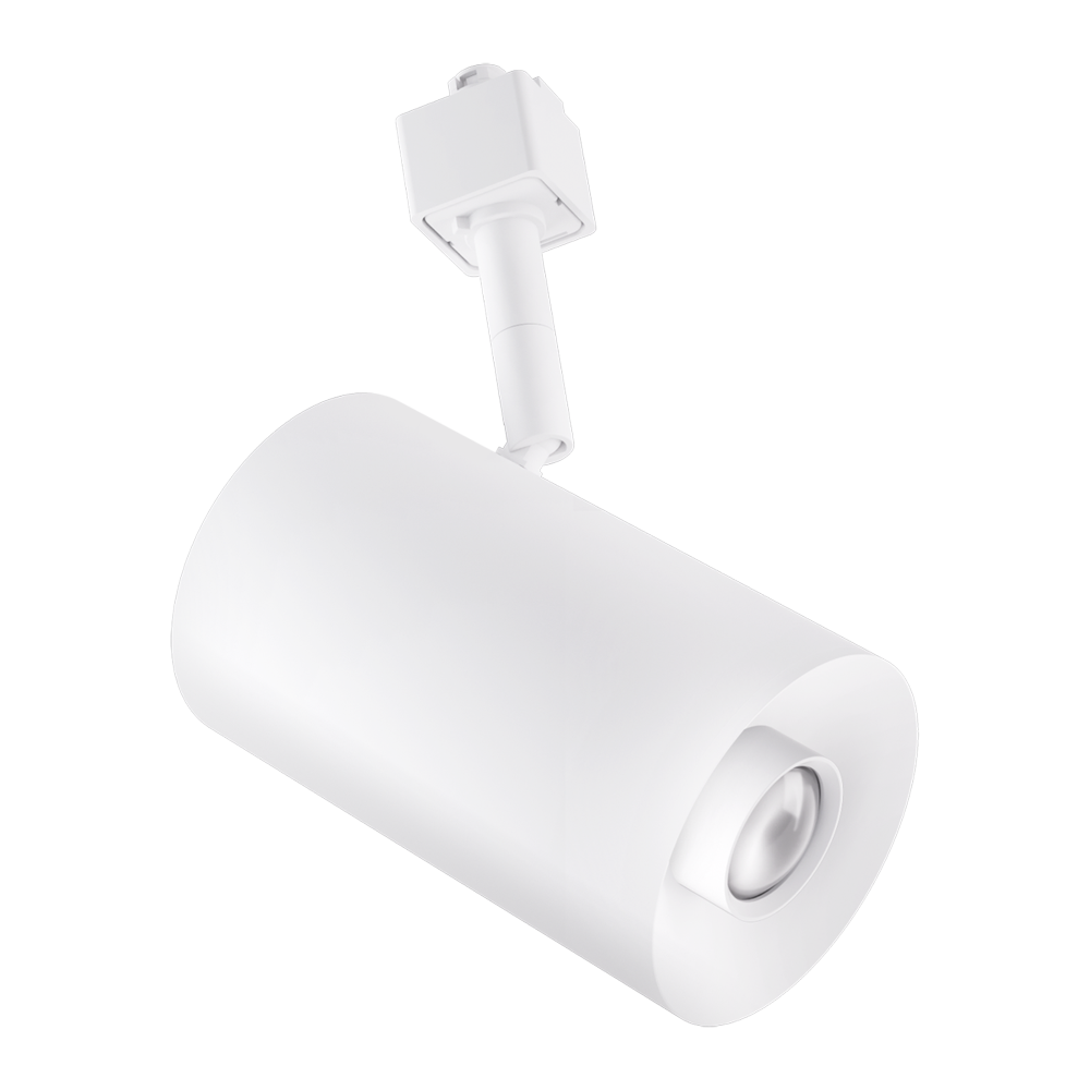 Elco Lighting Sylo Track Head with Koto Focus Module, 10.5W, Sunset Dimming, CRI95+, Adjustable 18–50° Beam, White, E36TW-07SD-FC