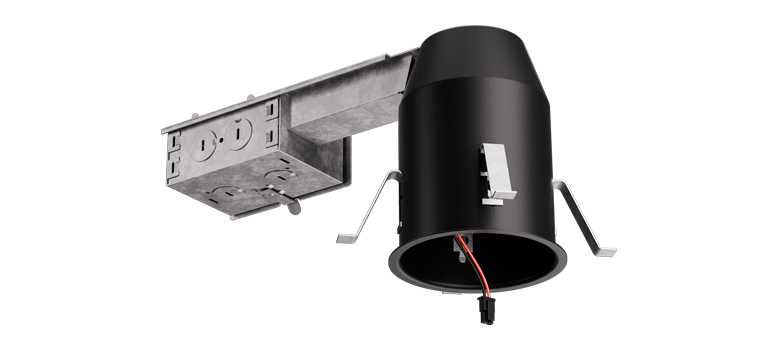 Elco Lighting 3" Koto Architectural IC Airtight Remodel Housing, 10.5W, 120V, Triac/ELV, E3LK65RICA