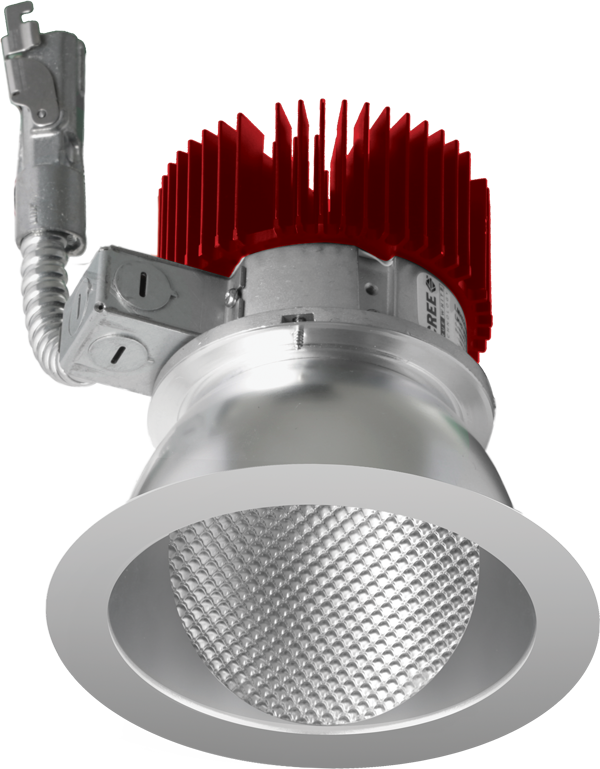 Elco Lighting 4" LED Light Engine with Wall Wash Trim, 8.8-31W, CRI93, 2700K-SunsetK, Chrome, E411C0830C