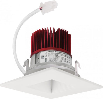 Elco Lighting 4" LED Light Engine with Square Baffle Trim, 8.76-18W, 2700K, CRI93+, Triac/ELV/0-10V, Bronze, E415C0827BZ2