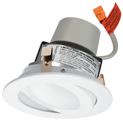 Elco Lighting 4" LED Module & Driver with Adjustable Trim, 11.4W, 2700K, CRI93, 120V, Triac/ELV, Bronze, E418R0827BZ